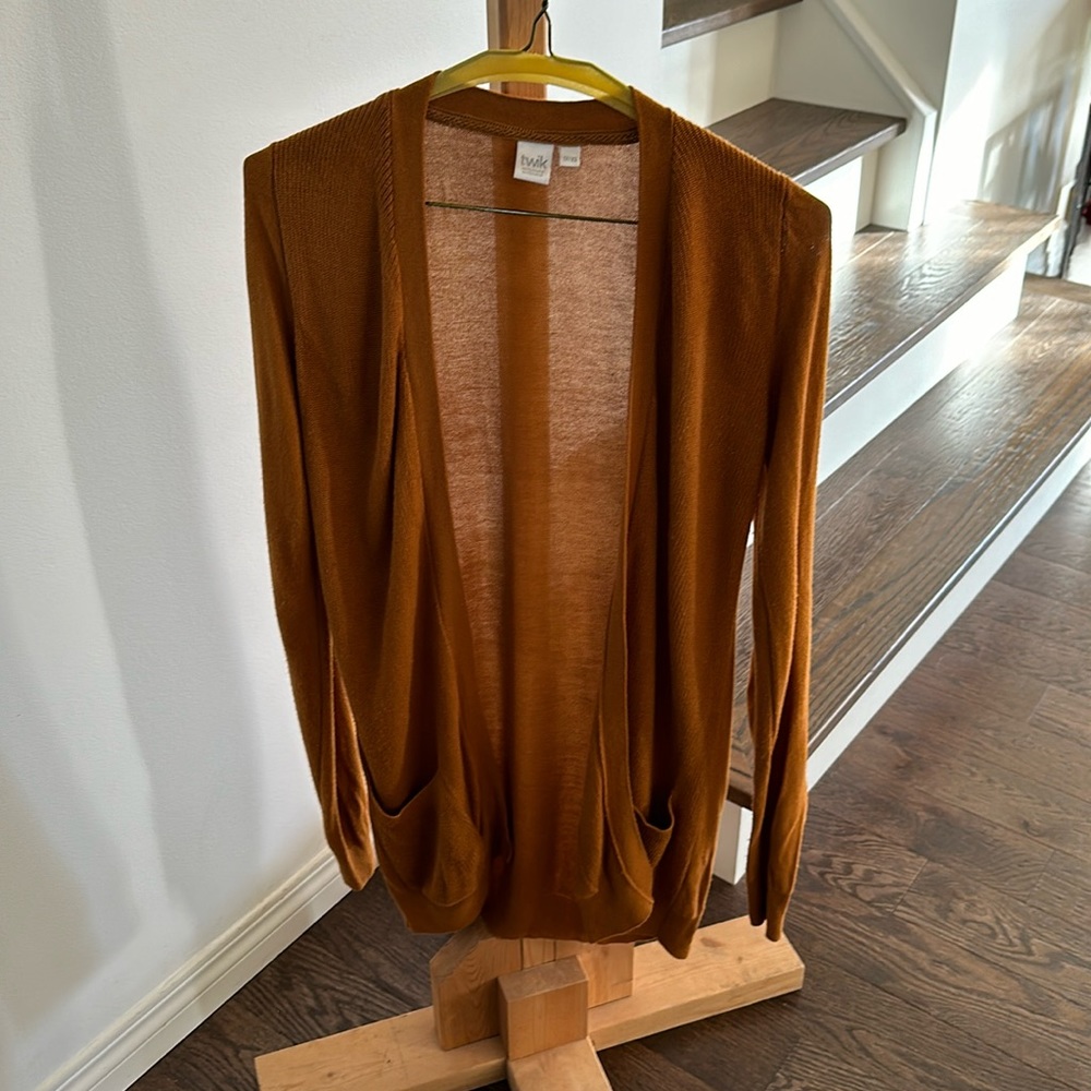 Twik autum gold / burnt orange  Cardigan with pockets size XS